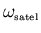 $\omega_{\scriptscriptstyle \rm satel}$