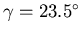 ${\gamma=23.5^\circ}$
