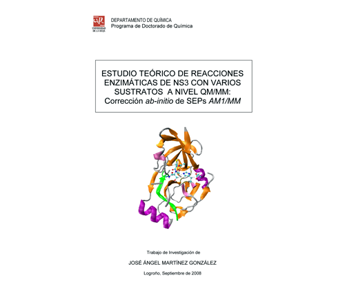 Estudio teórico de reacciones enzimáticas de NS3 con varios sustratos de a nivel QM/MM: Corrección ab-initio de SEPs AM1/MM.