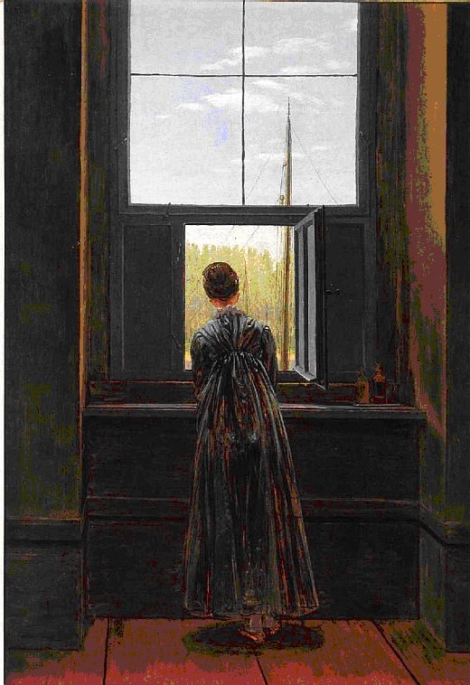 Image: Caspar David Friedrich Woman at a Window 1822