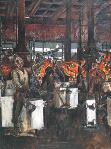 Image: Wyndham Lewis A Canadian War Factory 1943