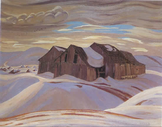Image: A. Y. Jackson Barns c. 1926
