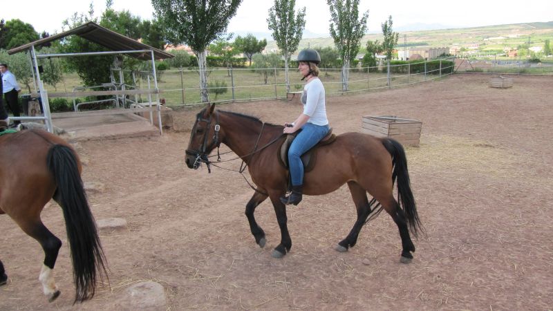 A caballo por la viña