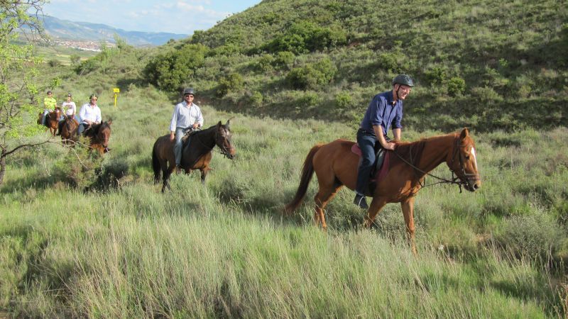 A caballo por la viña