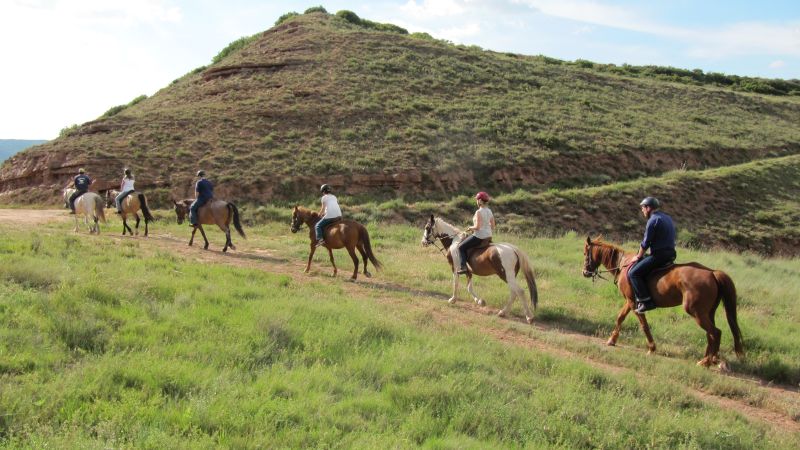 A caballo por la viña