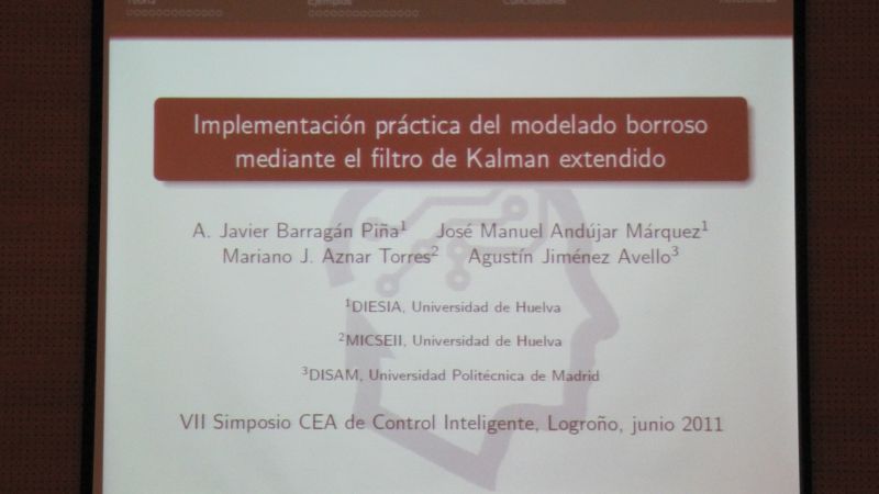 Implementacion practica del modelado borroso mediante el filtro de Kalman extendido