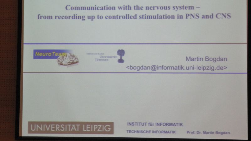 Conferencia plenaria: Martin Bogdan, U. Leipzig