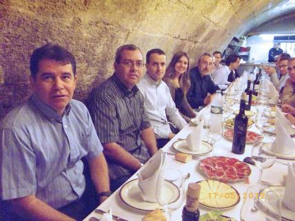 Hipólito, Ángel, Román, Johanna y César