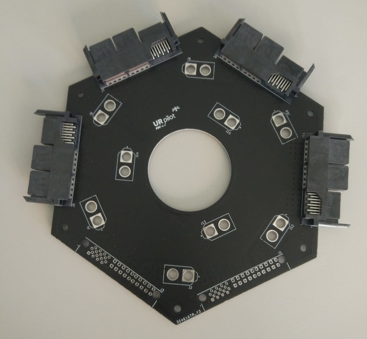 Placa cental del sistema de alimentación