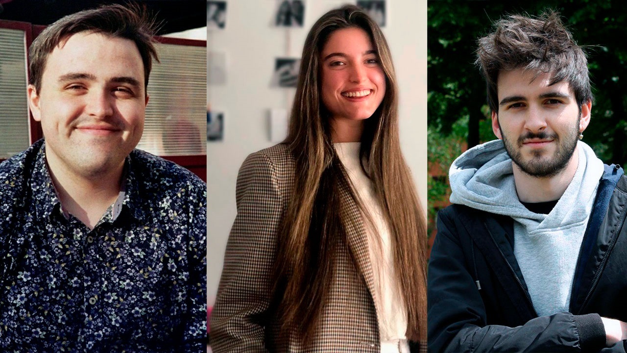 De izquierda a derecha,Jaime Cabal Fernández, Jimena Martínez-Losa Domínguez y Ramón Sánchez Esteban