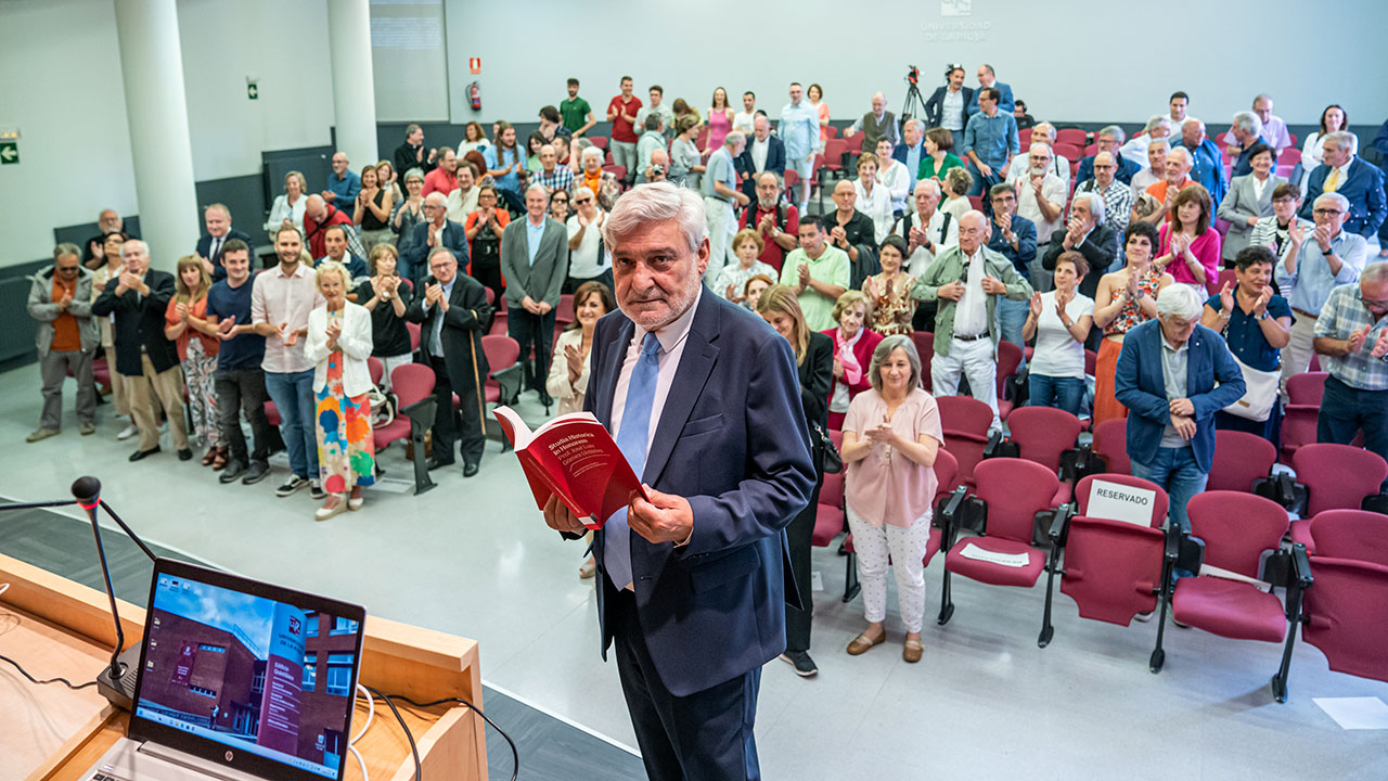 José Luis Gómez Urdáñez, en su última lección magistral en la Universidad de La Rioja