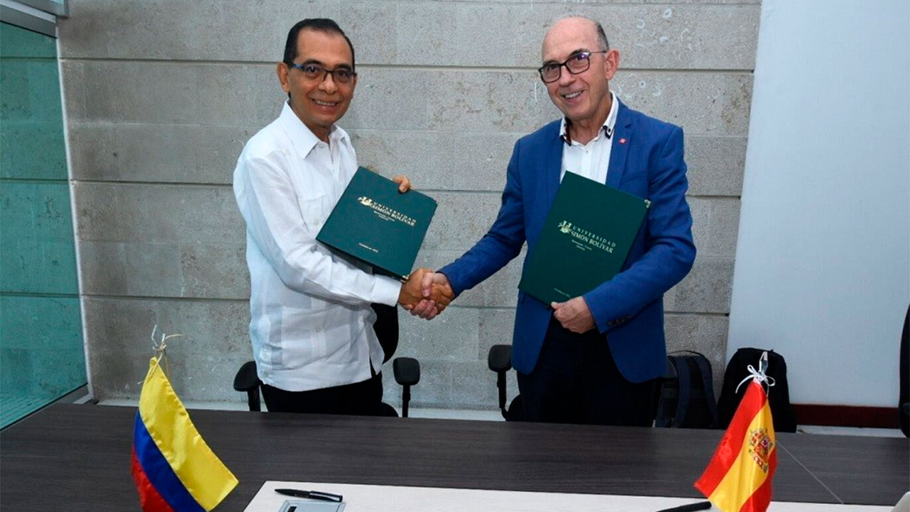 El rector firma un convenio de colaboración con la Universidad ‘Simón Bolívar’ de Colombia