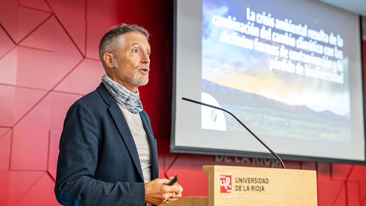 Fernando Valladares, en la Universidad de La Rioja