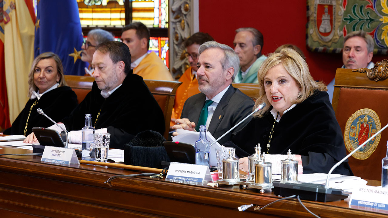 La rectora Eva Sanz asiste a la apertura del curso 2025-2026 de Campus Iberus