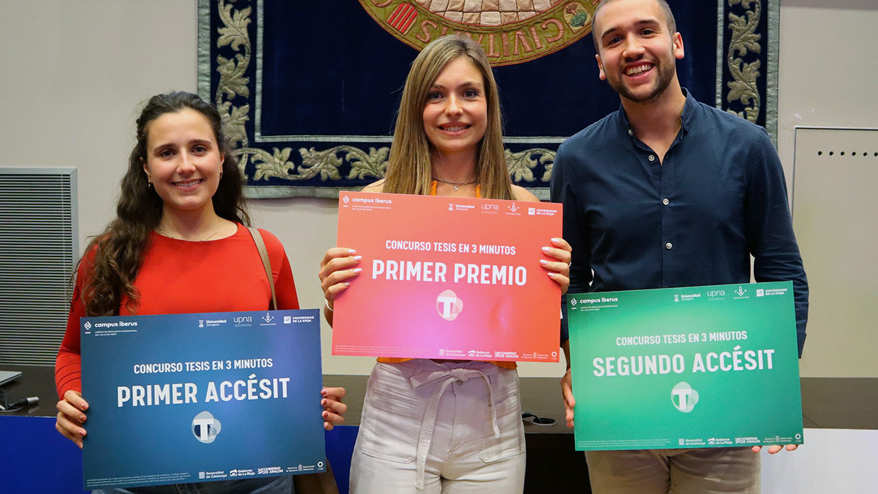 La doctora Beatriz Peñín del Río, primer accésit del Certamen ‘Tesis en 3 minutos’ de Campus Iberus
