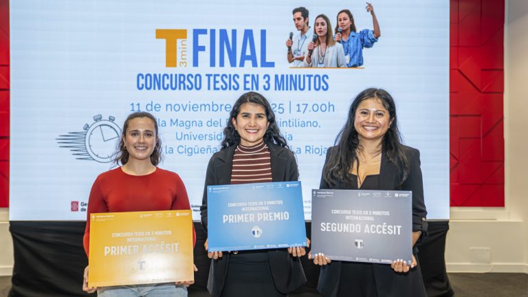 Silvia Nathalia Núñez, Beatriz Peñín del Río y Gabriela Rivera Hernández, ganadoras del Tesis en 3 Minutos Internacional