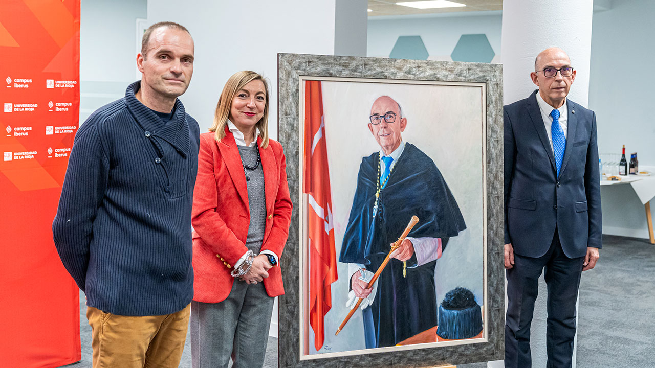 La Universidad de La Rioja incorpora el retrato de Juan Carlos Ayala Calvo a la Galería de Rectores