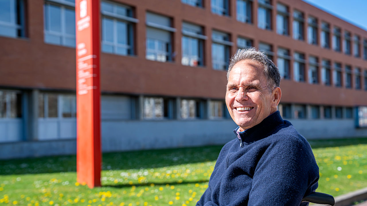 Antonio ‘Toñejo' Rodríguez, parapléjico y campeón de España y subcampeón del mundo de Motos de Agua, en la Universidad de La Rioja