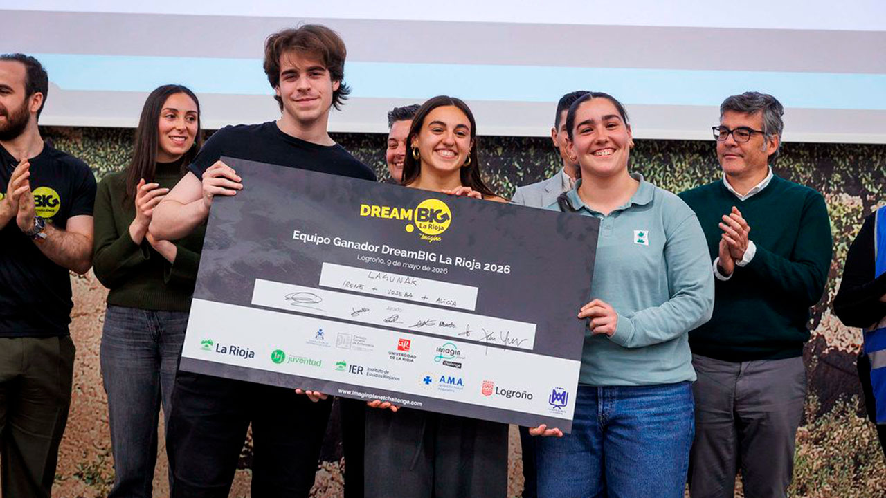 Tres estudiantes ganan el primer premio de Dream Big La Rioja 2026 con la App VOL para promover el voluntariado entre los jóvenes